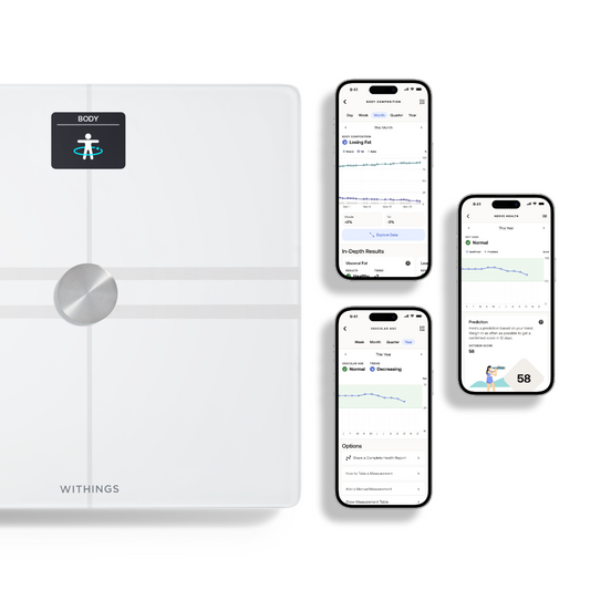Chytrá Wi-Fi váha pro kompletní tělesnou analýzu Withings Body Comp - bílá - iSTYLE CZ