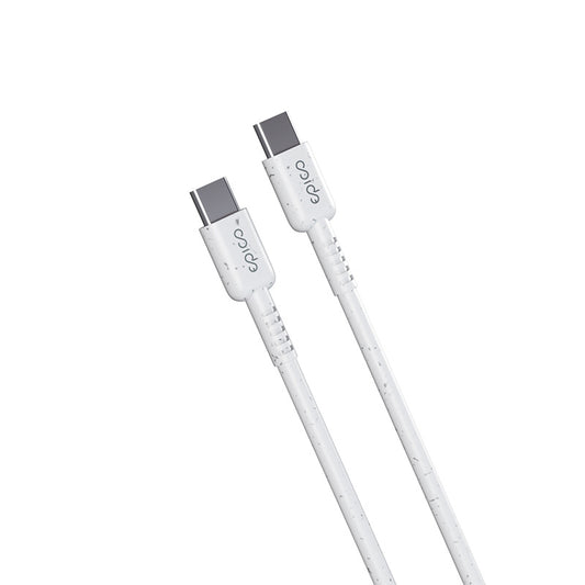 Kabel USB-C na USB-C Epico Resolve PD 1,2 m - bílý - iSTYLE CZ