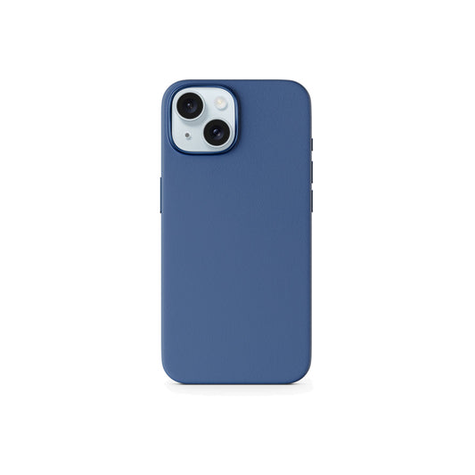 Kožený kryt pro iPhone 15 Epico Mag+ - modrý - iSTYLE CZ