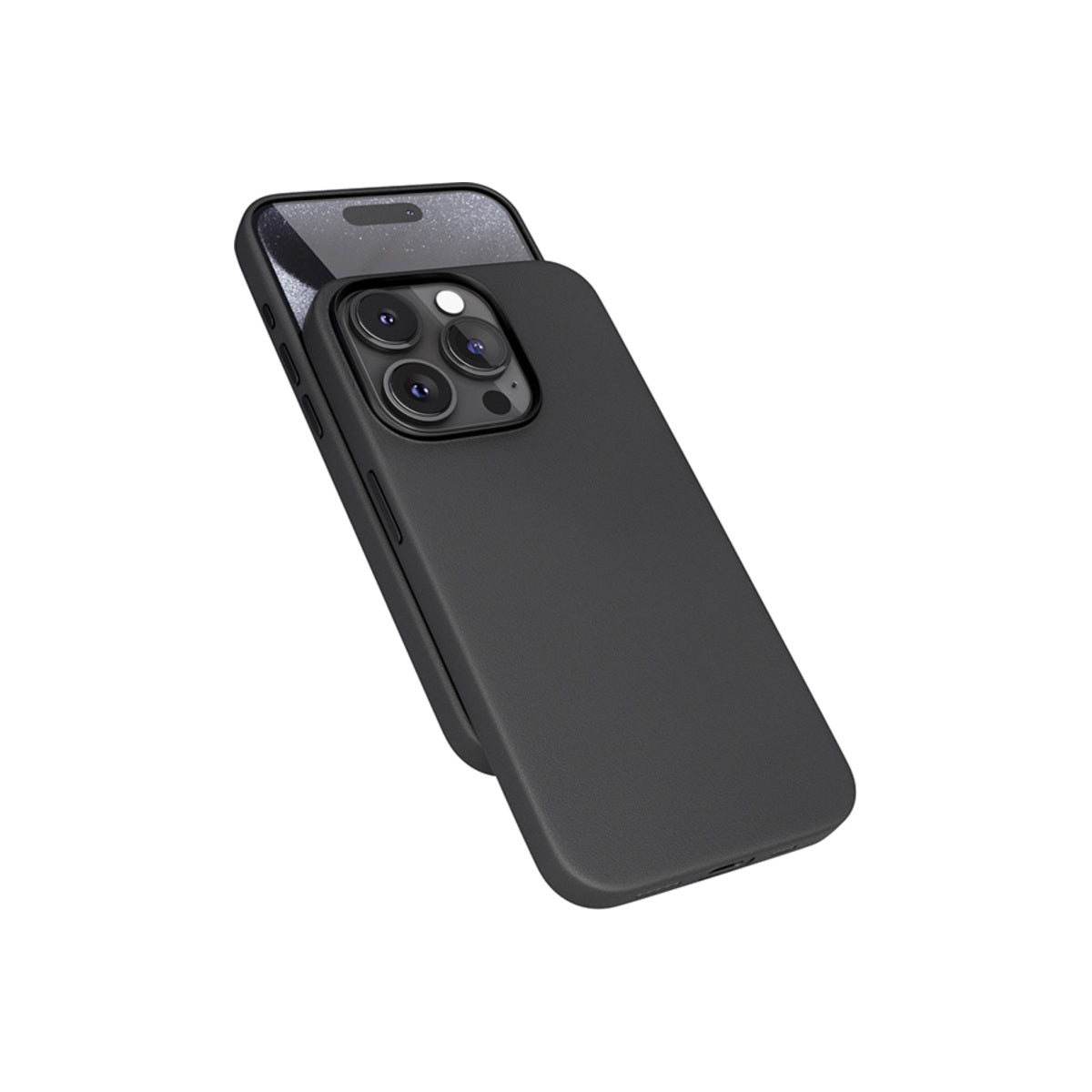 Kožený kryt pro iPhone 15 Pro Epico Mag+ - černý - iSTYLE CZ