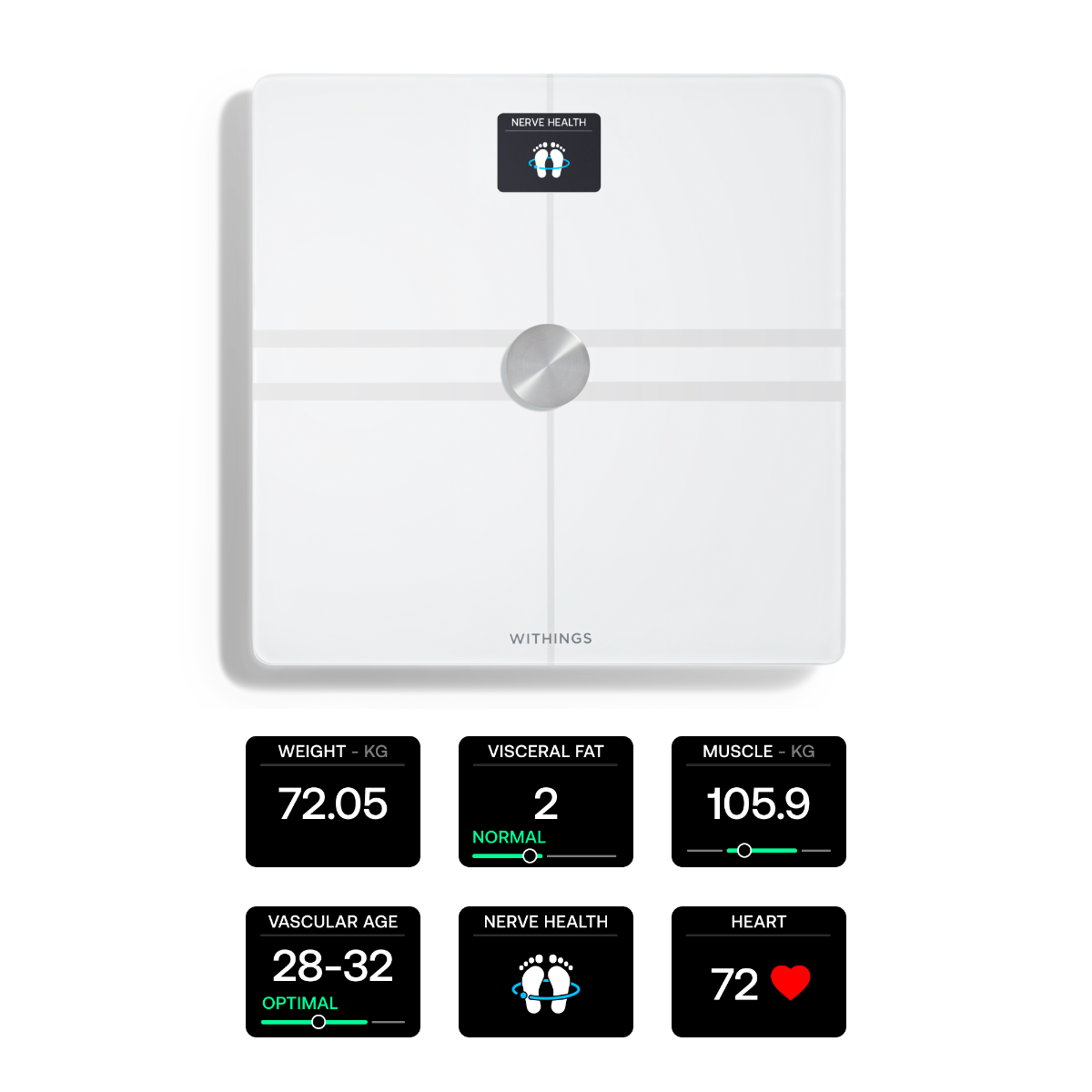 Chytrá Wi-Fi váha pro kompletní tělesnou analýzu Withings Body Comp - bílá - iSTYLE CZ