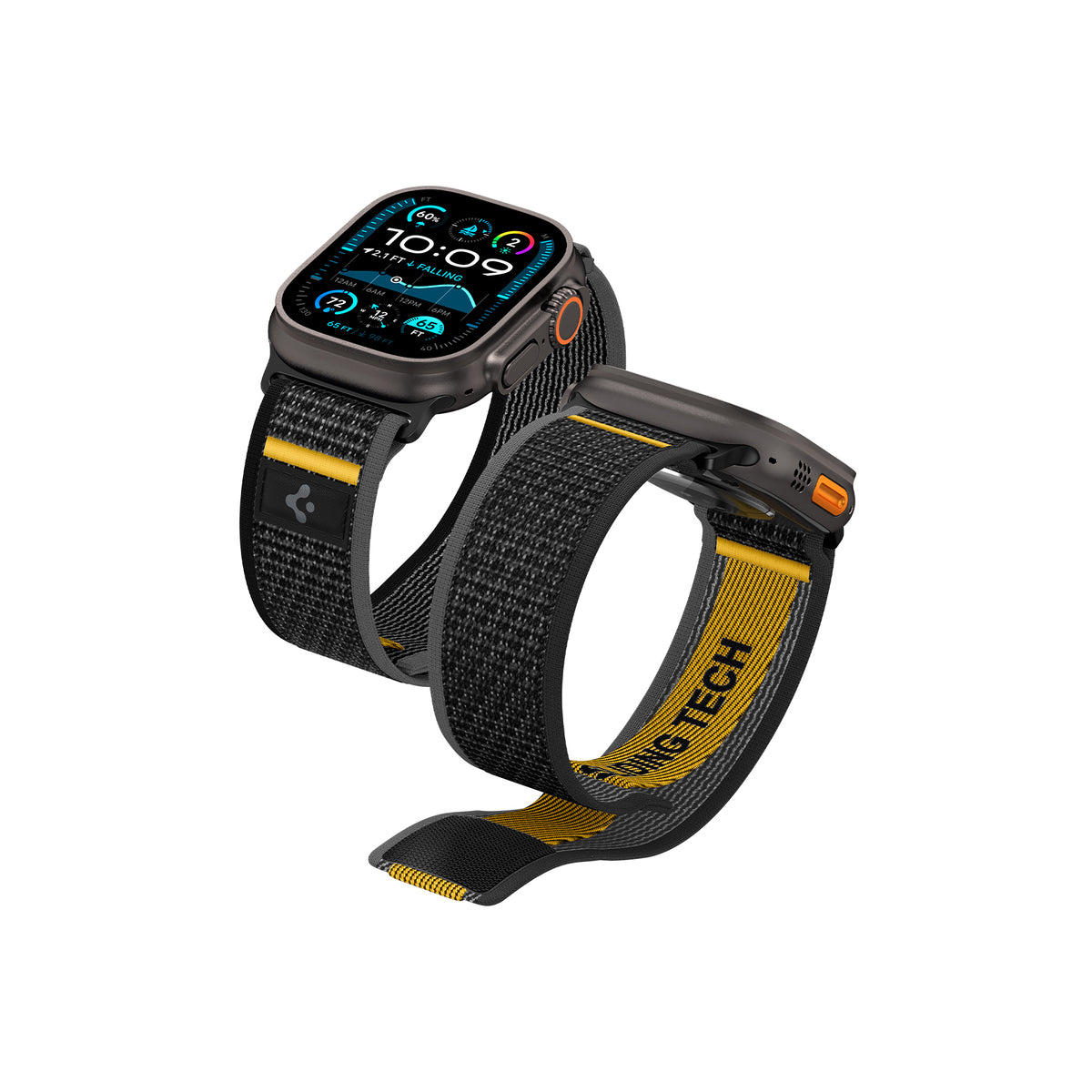 Řemínek pro Apple Watch 44mm/45mm/46mm/49mm Spigen Athlex Air Active Band - černý - iSTYLE CZ
