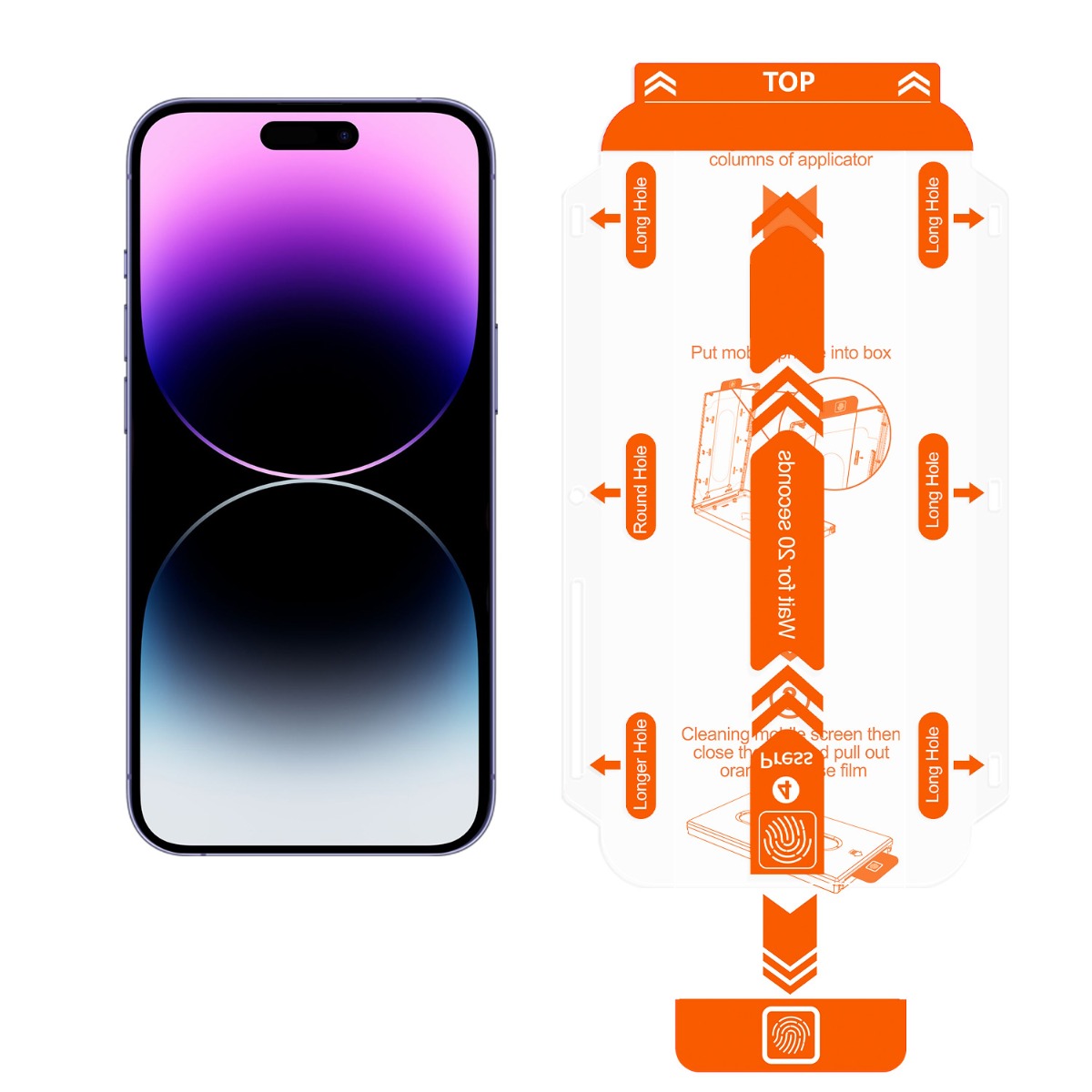 2 kusy ochranného skla pro iPhone 14 Pro Max Mobile Origin Screen Guard - iSTYLE CZ