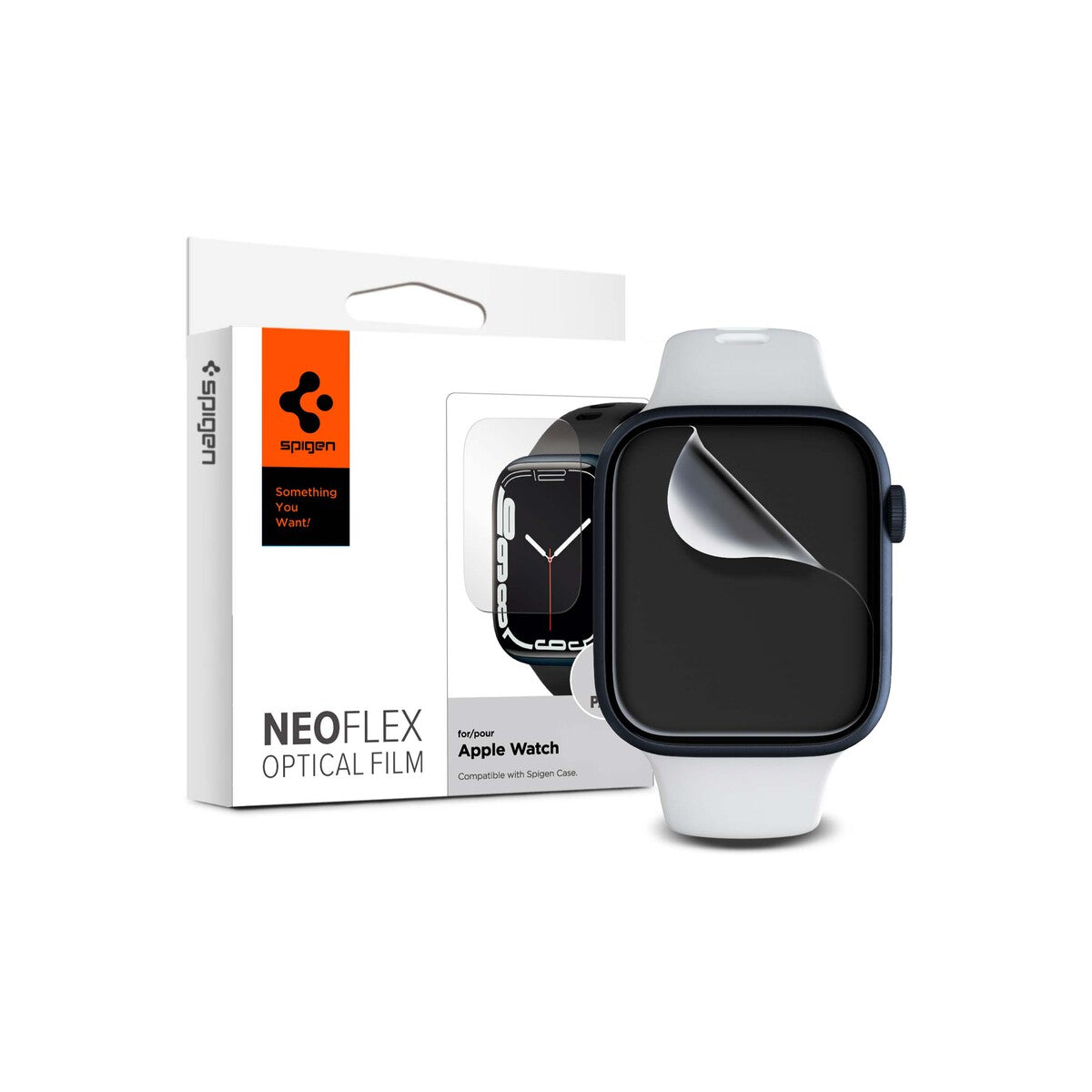 Sada ochranných fólií na Apple Watch 45 mm Spigen Film Neo Flex - iSTYLE CZ