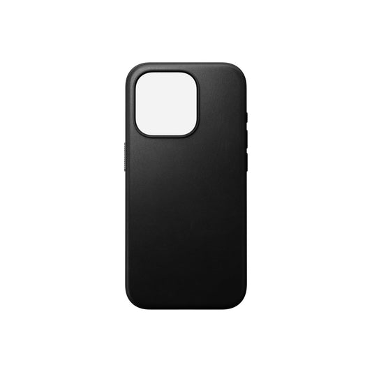 Kožený kryt pro iPhone 15 Pro Nomad Modern - černý - iSTYLE CZ