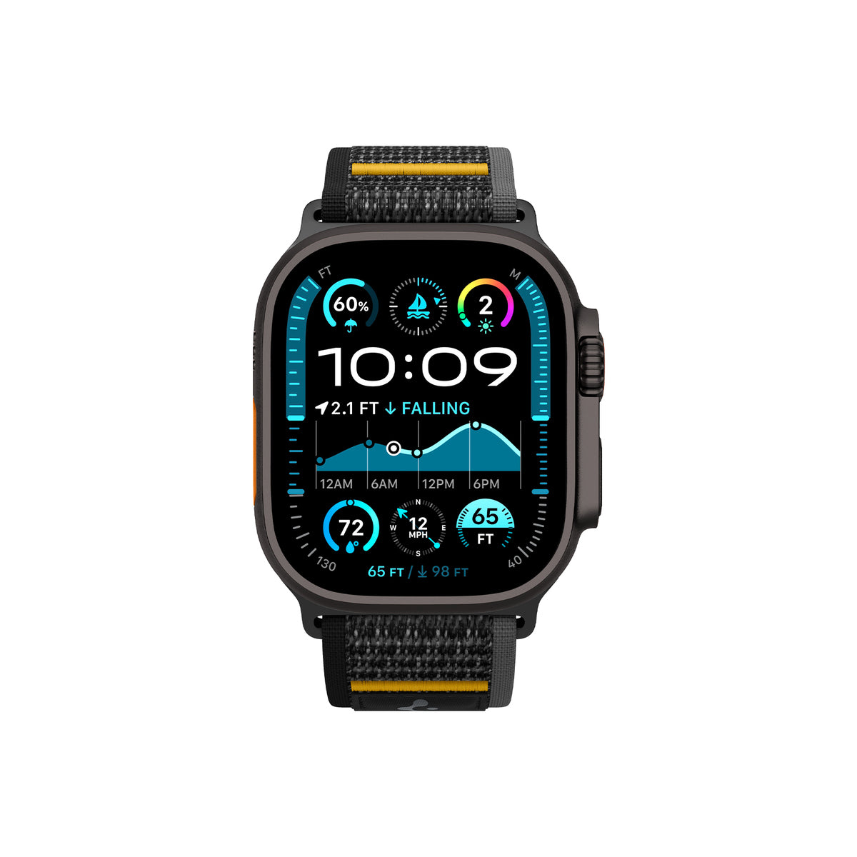 Řemínek pro Apple Watch 44mm/45mm/46mm/49mm Spigen Athlex Air Active Band - černý - iSTYLE CZ
