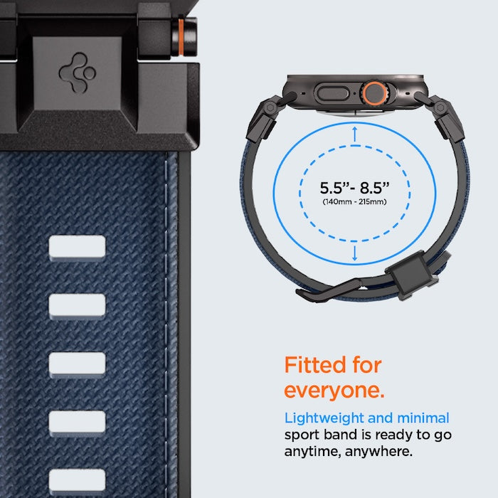 Řemínek pro Apple Watch 49mm/46mm/45mm/44mm Spigen DuraPro Armor - modrý - iSTYLE CZ
