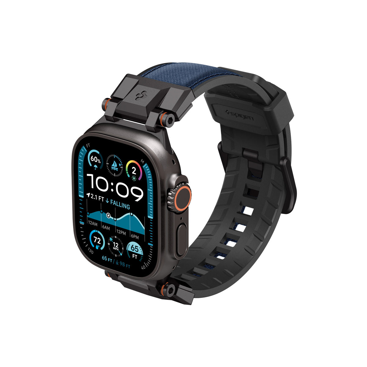 Řemínek pro Apple Watch 49mm/46mm/45mm/44mm Spigen DuraPro Armor - modrý - iSTYLE CZ
