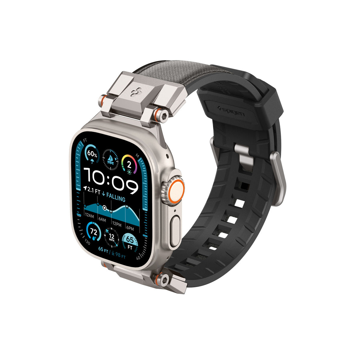 Řemínek pro Apple Watch 49mm/46mm/45mm/44mm Spigen DuraPro Armor - šedý - iSTYLE CZ