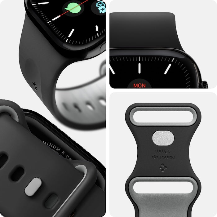 Řemínek pro Apple Watch Apple Watch 42mm/41mm/40mm Spigen Nano Pop Band - černý - iSTYLE CZ