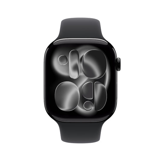 Apple Watch Series 11 GPS 42mm klavírně černé hliníkové pouzdro s černým sportovním řemínkem - S/M - iSTYLE CZ