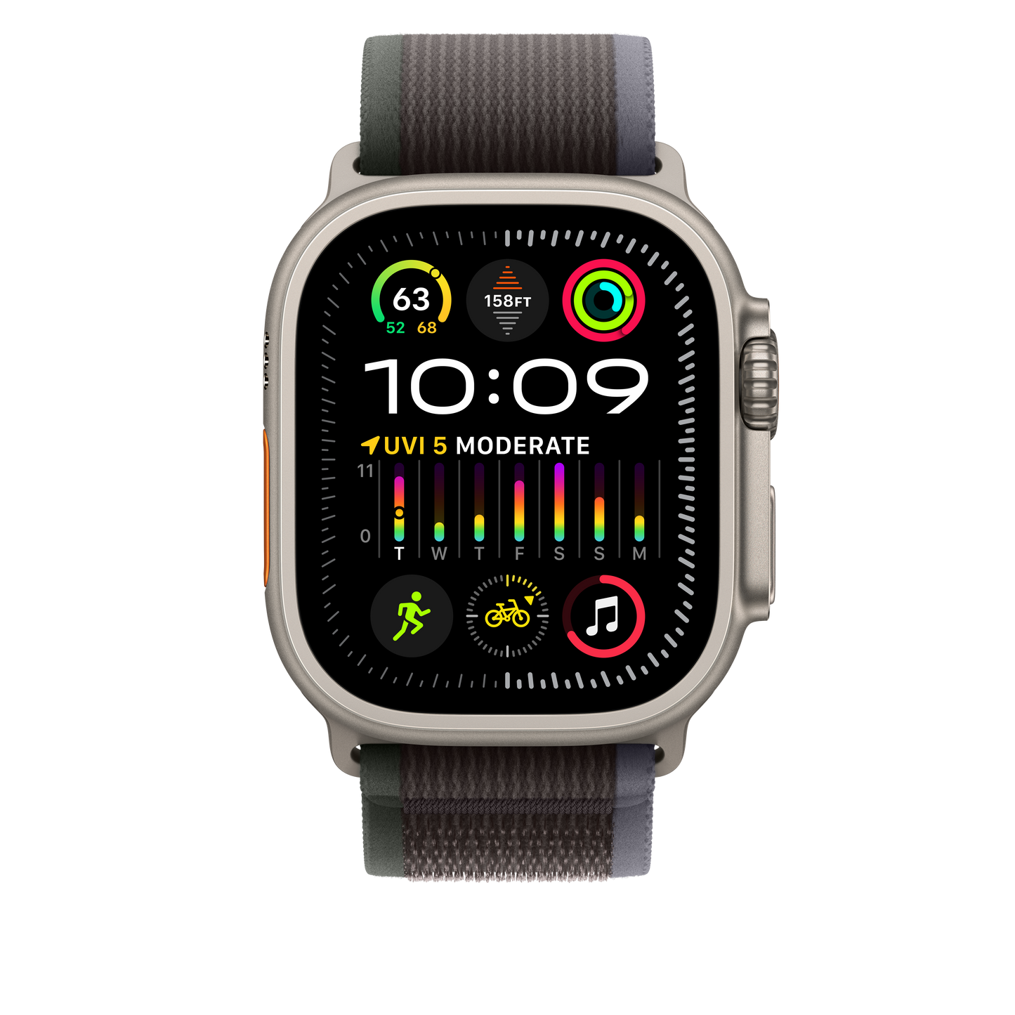 Apple Watch 44/45/49 mm modro-černý Trailový tah – S/M - iSTYLE CZ