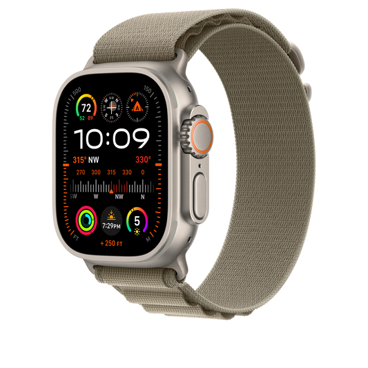 Apple Watch 44/45/49 mm olivový Alpský tah – velký - iSTYLE CZ