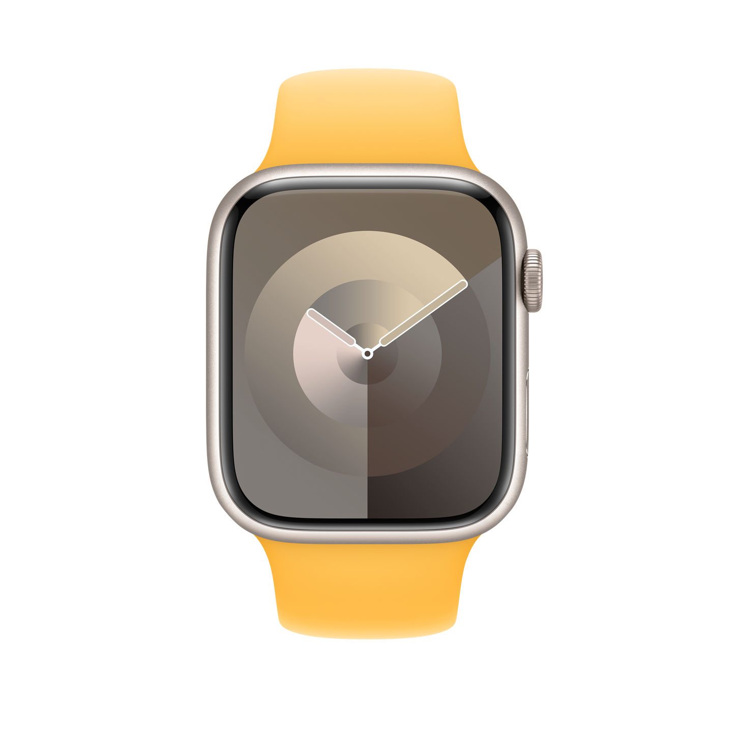 Apple 42/44/45/49mm paprskově žlutý sportovní řemínek S/M - iSTYLE CZ