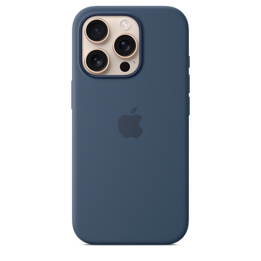 Apple silikonový kryt s MagSafe na iPhone 16 Pro - denimový - iSTYLE CZ