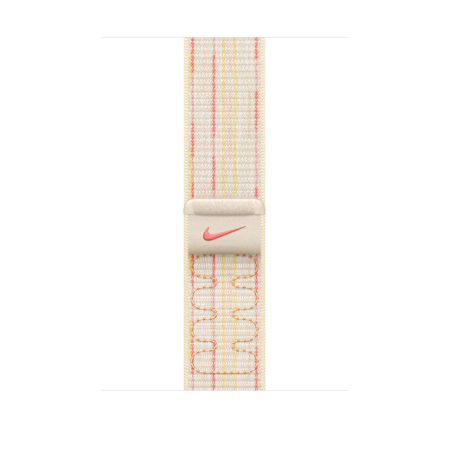 Apple Watch 44/45/46/49mm hvězdně bílý / růžový provlékací sportovní řemínek Nike - iSTYLE CZ