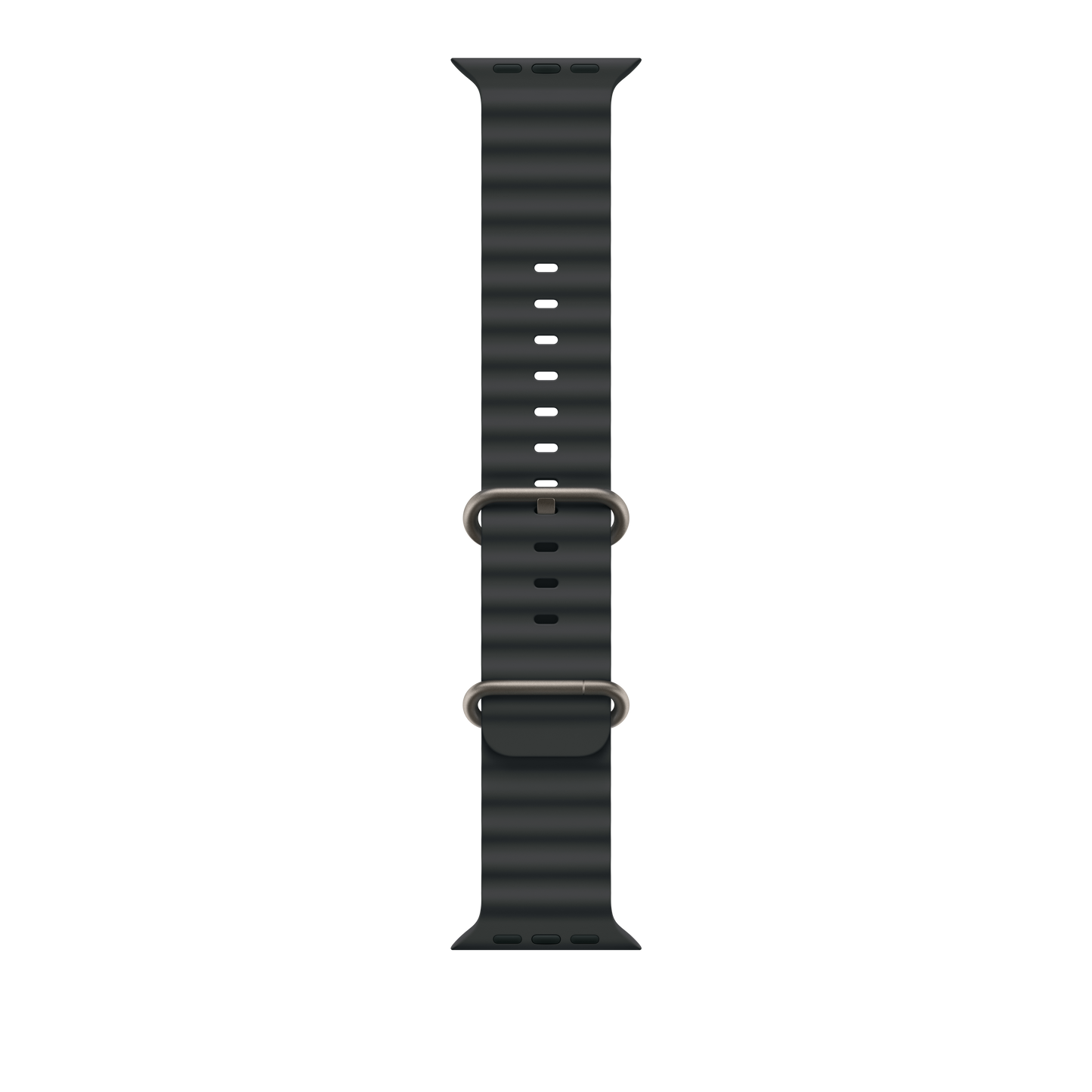 Apple Watch 44/45/46/49mm černý Oceánský řemínek – provedení z přírodního titanu - iSTYLE CZ