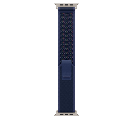 Apple Watch 44/45/46/49mm modrý Trailový tah – S/M – provedení z přírodního titanu - iSTYLE CZ
