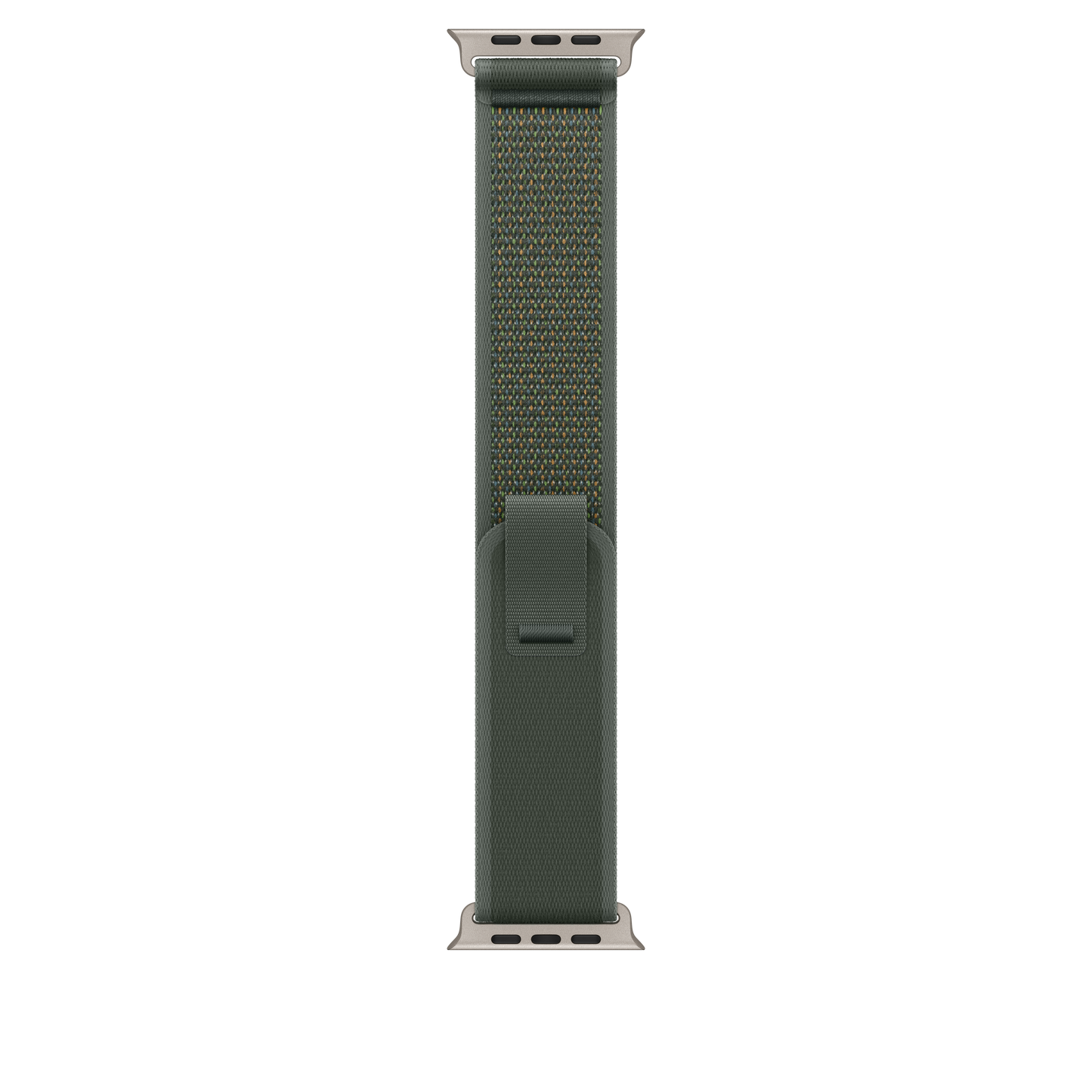 Apple Watch 44/45/46/49mm zelený Trailový tah – S/M – provedení z přírodního titanu - iSTYLE CZ