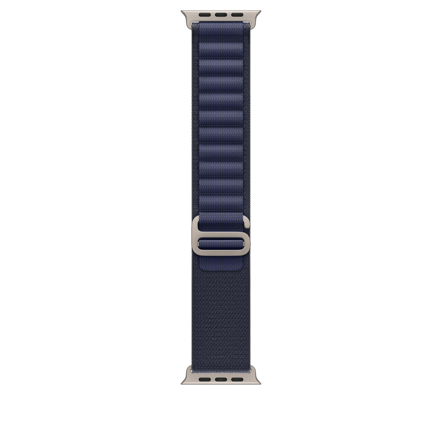 Apple Watch 44/45/46/49mm námořnicky modrý Alpský tah – velký – provedení z přírodního titanu - iSTYLE CZ