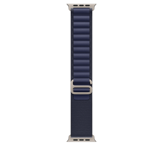 Apple Watch 44/45/46/49mm námořnicky modrý Alpský tah – malý – provedení z přírodního titanu - iSTYLE CZ