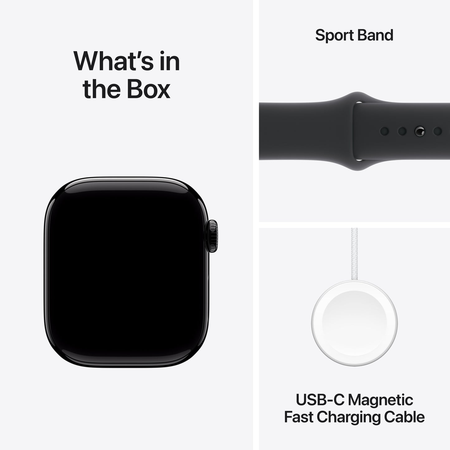 Apple Watch Series 10 GPS 42mm klavírně černé hliníkové pouzdro s černým sportovním řemínkem - S/M - iSTYLE CZ
