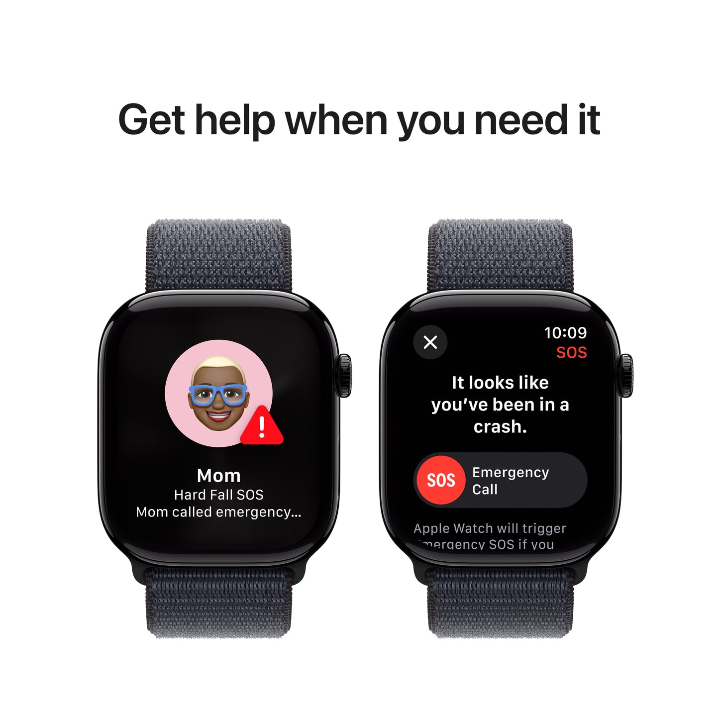 Apple Watch Series 10 GPS 46mm klavírně černé hliníkové pouzdro s inkoustově fialovým sportovním provlékacím řemínkem (otevřený) - iSTYLE CZ