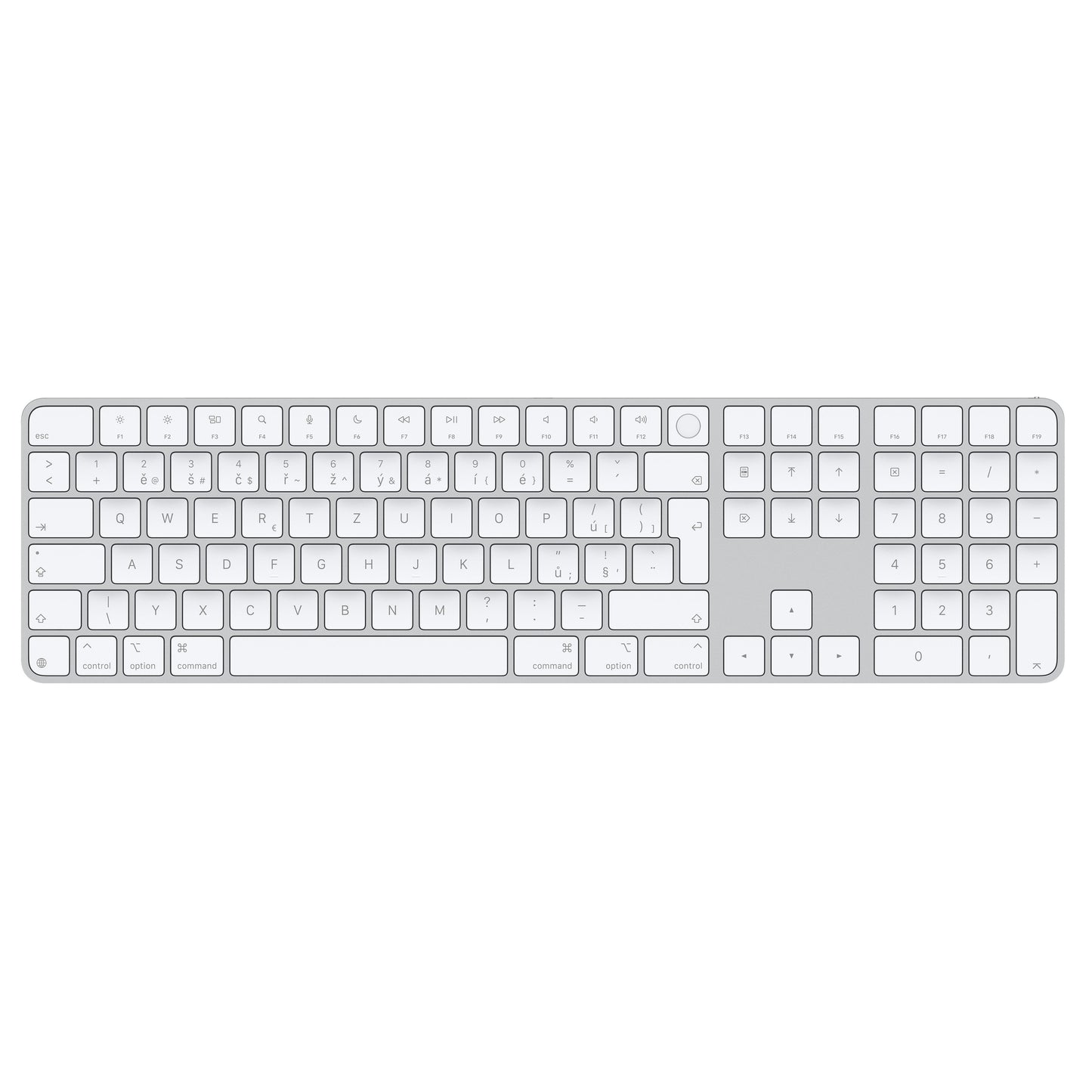 Apple Apple Magic Keyboard s Touch ID a číselnou klávesnicí pro Macy s čipem Apple – český – bílé klávesy - iSTYLE CZ