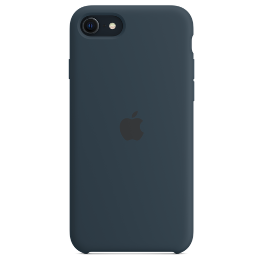 Apple silikonový kryt na iPhone SE – hlubokomořsky modrý - iSTYLE CZ