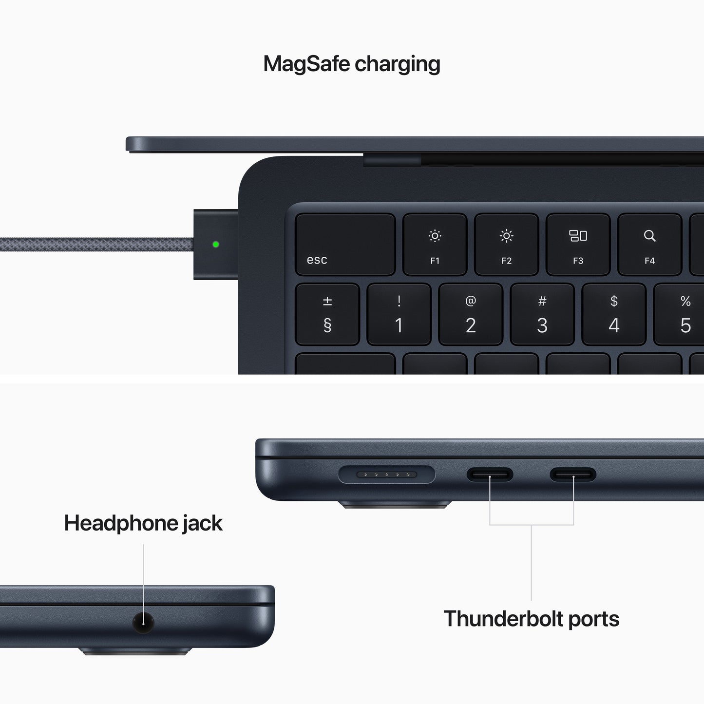 MacBook Air 13,6", Apple M2 8jádrové CPU, 8jádrové GPU, 16GB, 256GB SSD, CZ - temně inkoustový (otevřený) - iSTYLE CZ