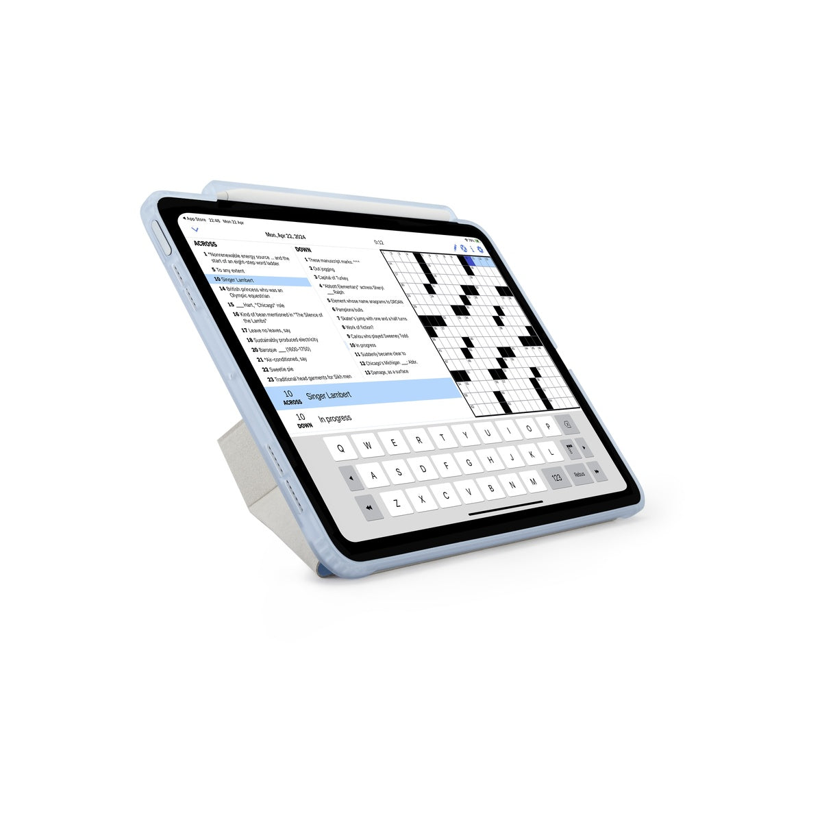 Kryt pro iPad Air 11" Pipetto Origami No3 Pencil Case - světle modrý - iSTYLE CZ