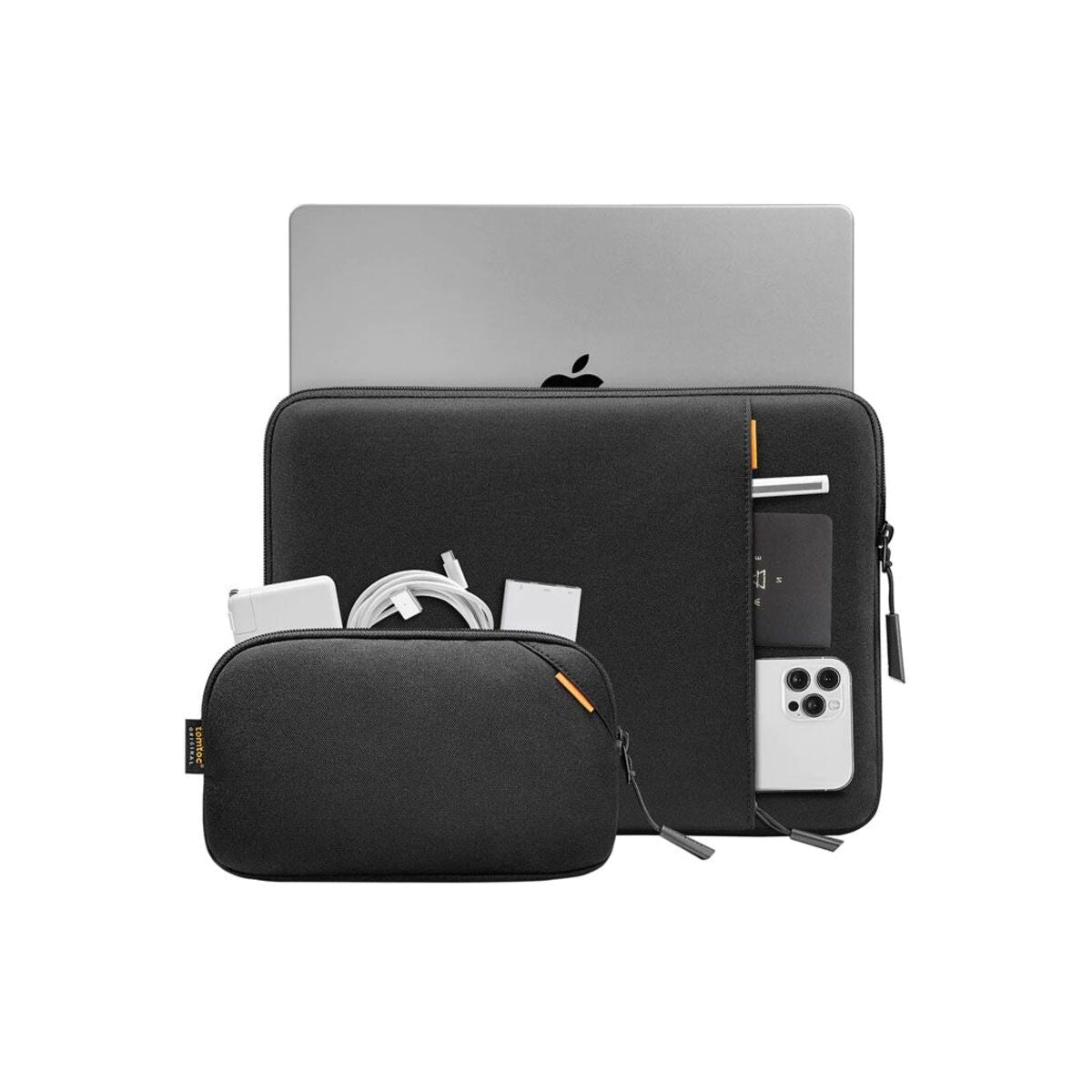 Pouzdro s brašnou pro MacBook 16" tomtoc Sleeve Kit - černé - iSTYLE CZ