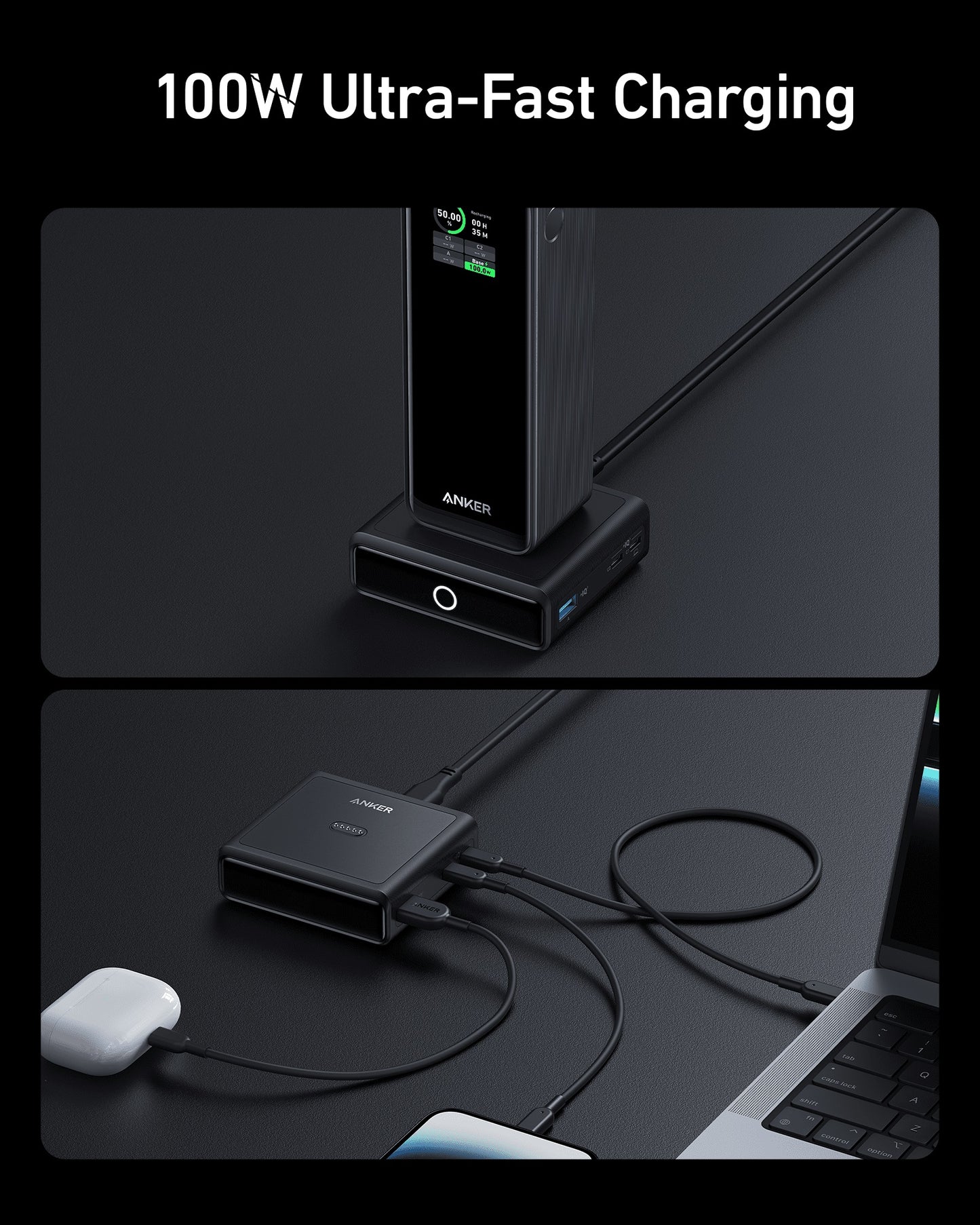 Nabíjecí základna pro powerbanky Anker 100W - iSTYLE CZ