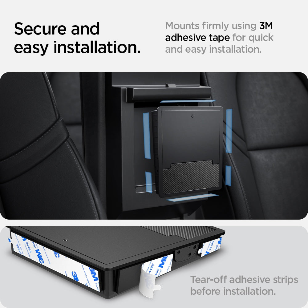 Skrytý úložný box Spigen Tesla Center Console Organizer Hidden Storage Box - černý - iSTYLE CZ