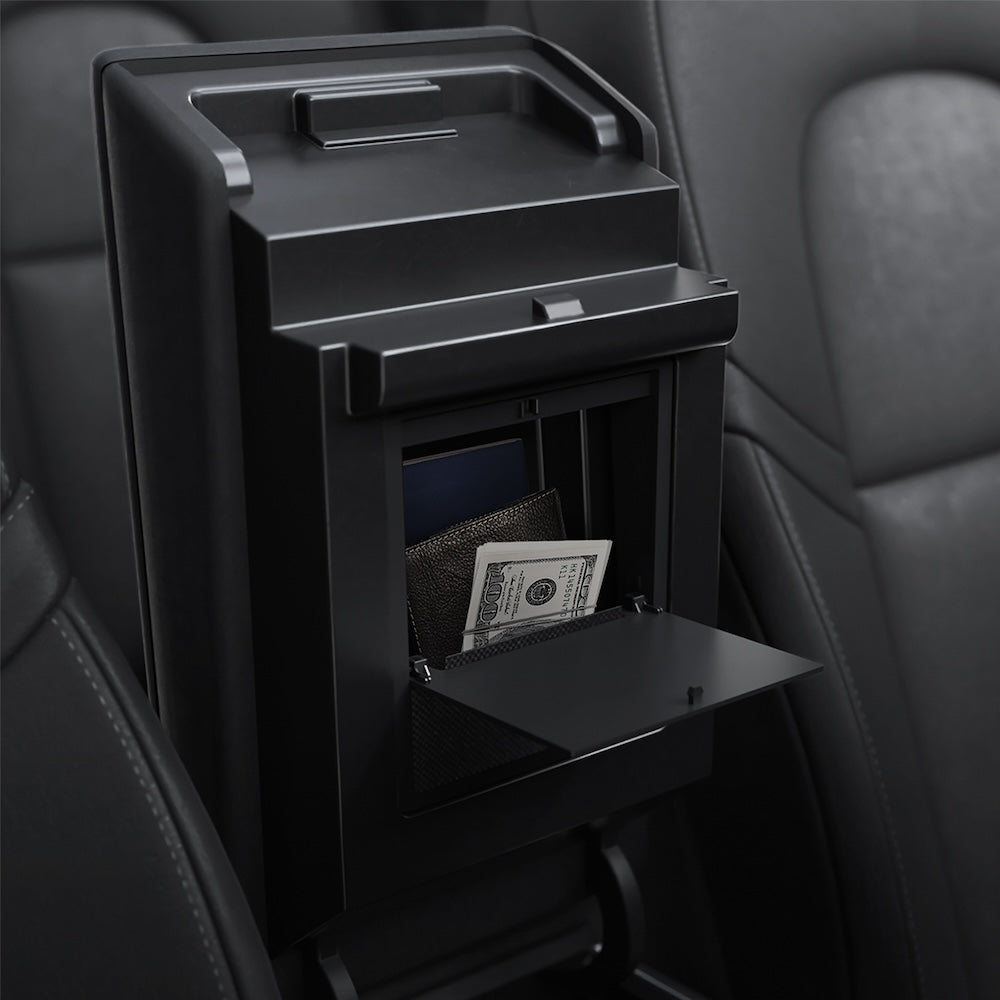 Skrytý úložný box Spigen Tesla Center Console Organizer Hidden Storage Box - černý - iSTYLE CZ