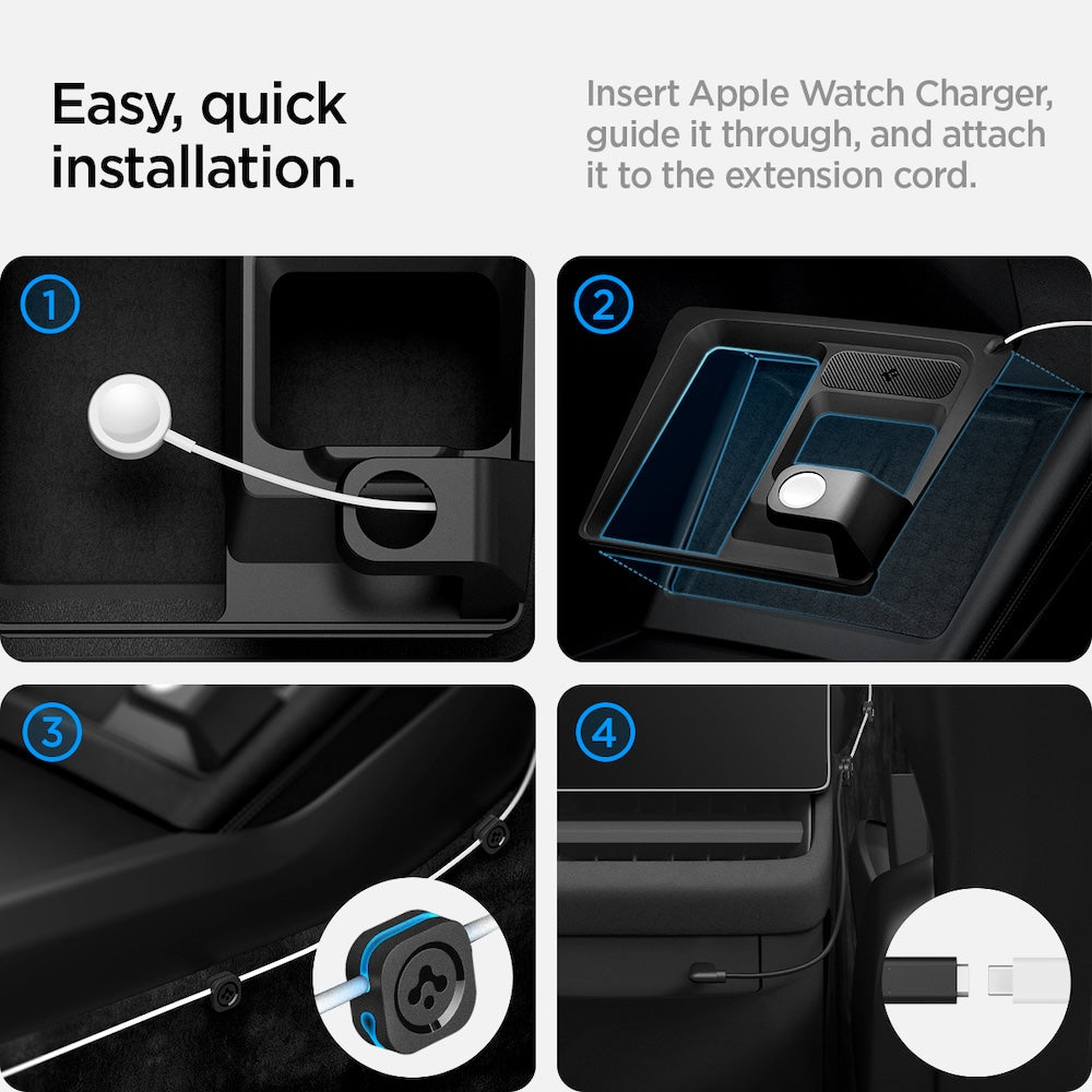 Nabíjecí stanice Spigen Tesla 3 in 1 Wireless Charging Hub Mount - černá - iSTYLE CZ