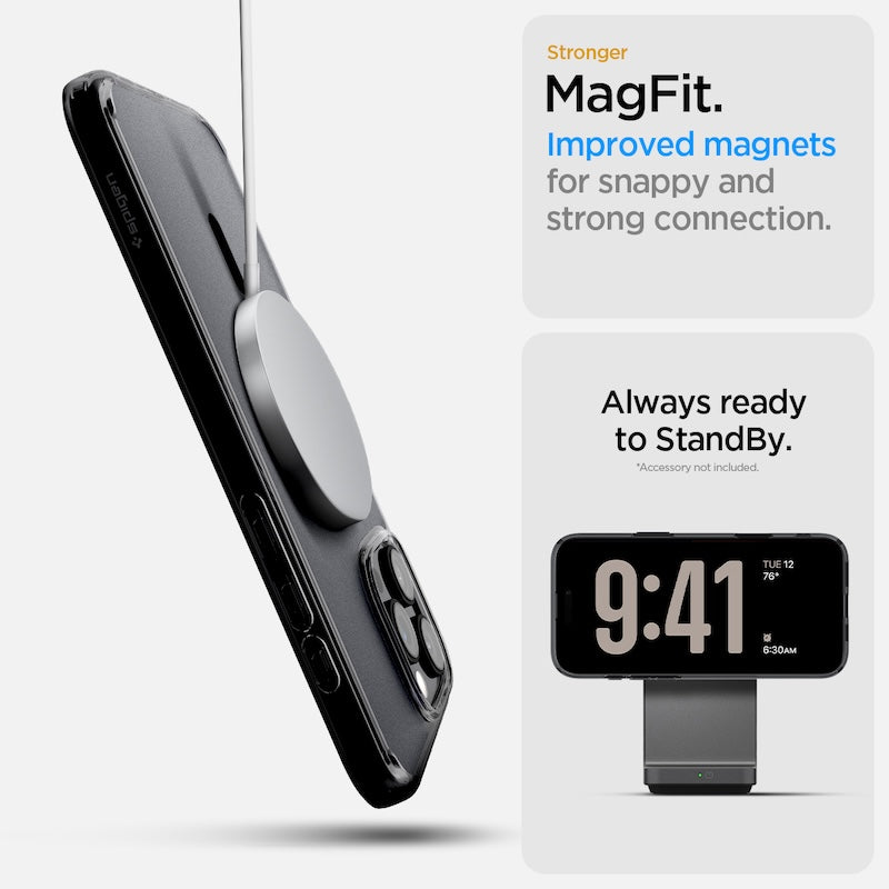 MagSafe kryt pro iPhone 16 Pro Max Spigen Ultra Hybrid T-series - černý - iSTYLE CZ