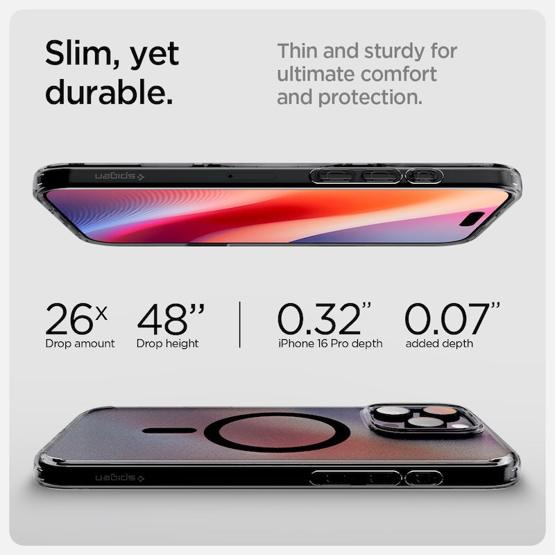 MagSafe kryt pro iPhone 16 Pro Spigen Ultra Hybrid T-series - černý - iSTYLE CZ