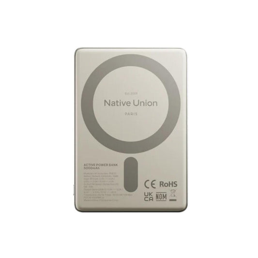 MagSafe powerbanka Native Union Active 5000mAh - stříbrná - iSTYLE CZ