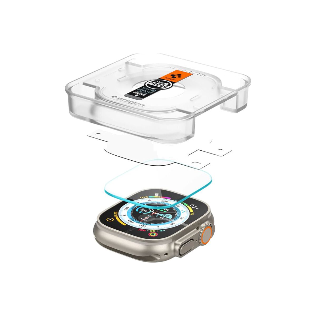 Ochranné sklo pro Apple Watch Ultra 49mm Spigen Glass EZ Fit 2 - iSTYLE CZ
