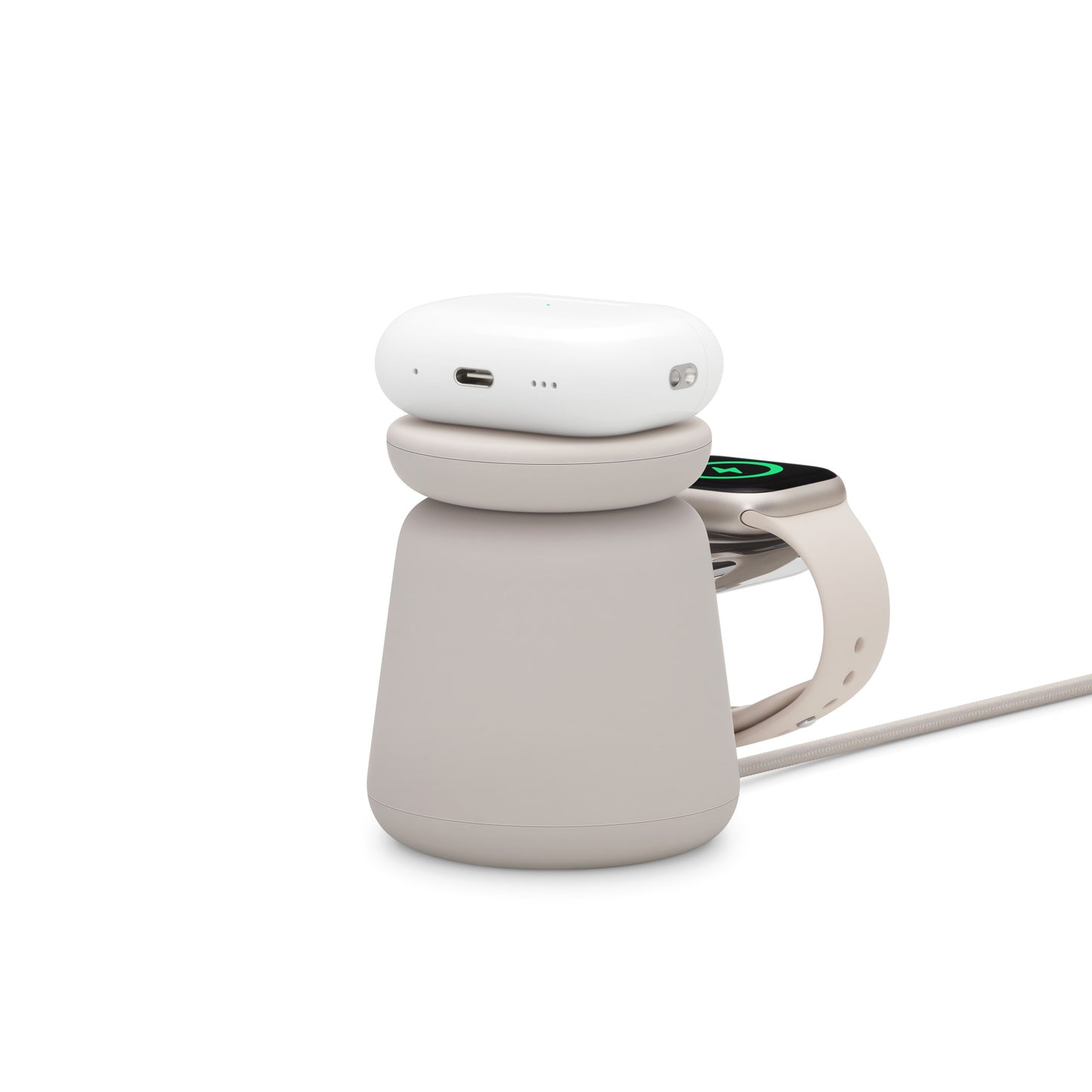 MagSafe bezdrátový nabíjecí dok Belkin 2v1 - pískový - iSTYLE CZ