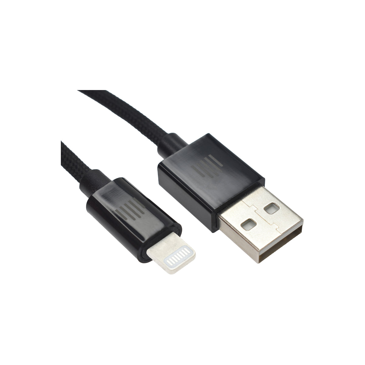 Pletený kabel USB-A / Lightning Dviced 0,25 m – černý - iSTYLE CZ