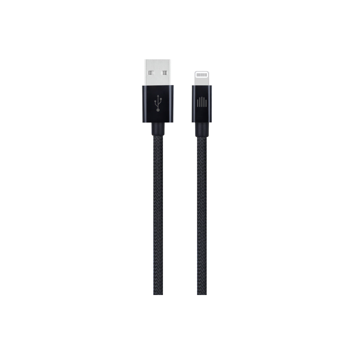 Pletený kabel USB-A / Lightning Dviced 1,25 m – černý - iSTYLE CZ