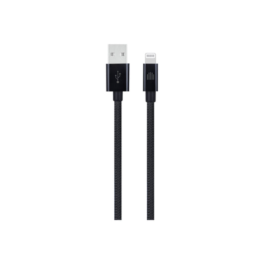 Pletený kabel USB-A / Lightning Dviced 1,25 m – černý - iSTYLE CZ