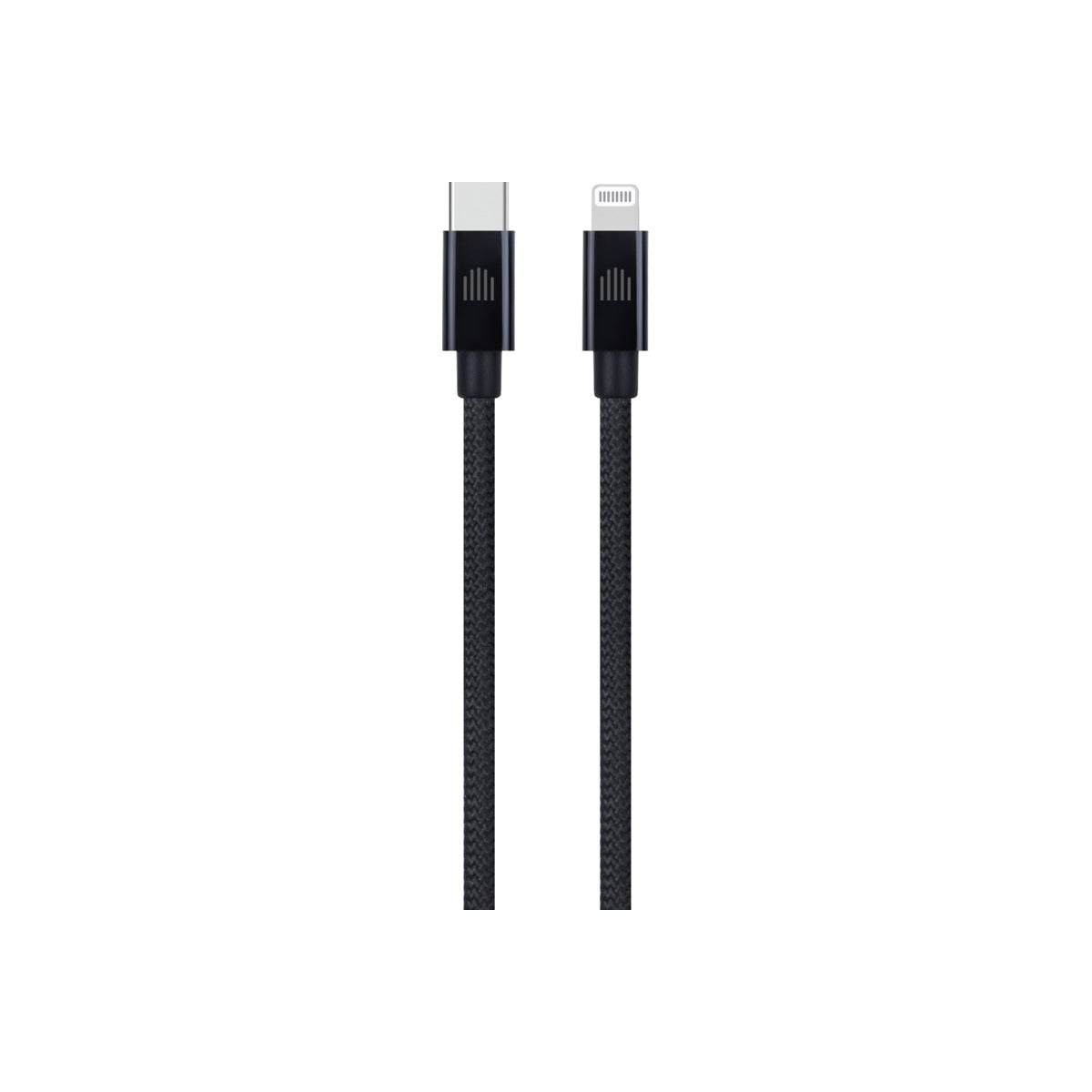 Pletený kabel USB-C / Lightning Dviced 0,25 m – černý - iSTYLE CZ