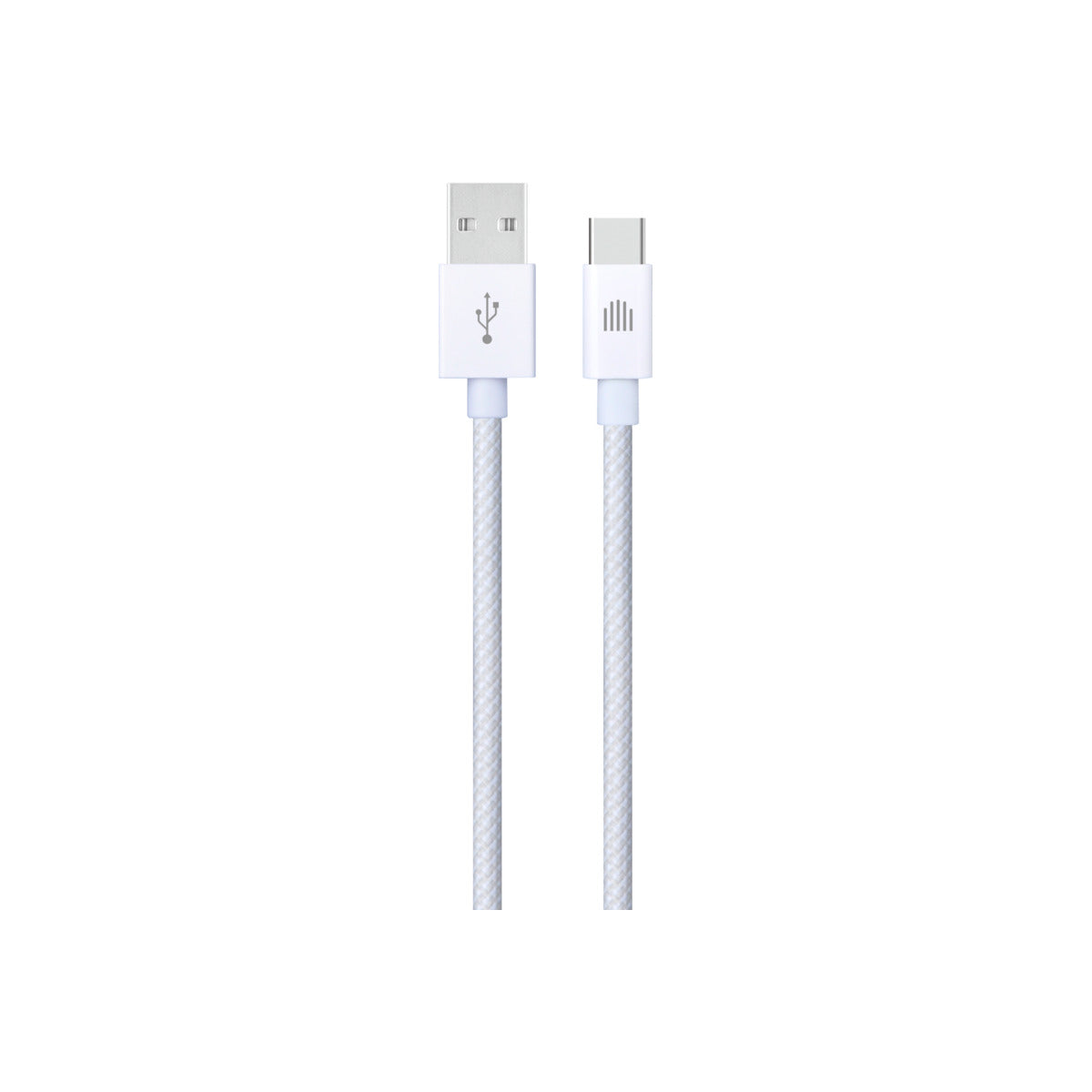 Pletený kabel USB-A / USB-C Dviced 1,25 m – bílý - iSTYLE CZ