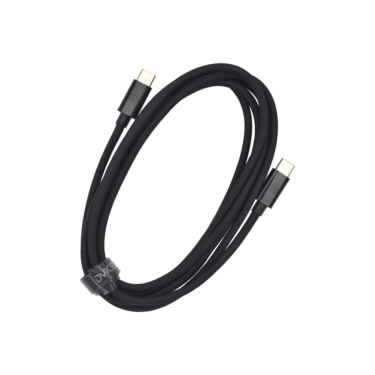 Pletený kabel USB-C / USB-C Dviced 2 m – černý - iSTYLE CZ