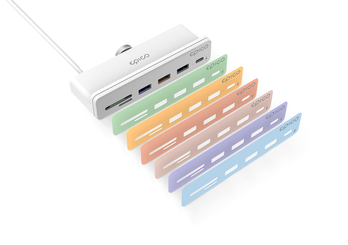 USB-C Hub 7v1 pro Apple iMac Epico - bílý - iSTYLE CZ