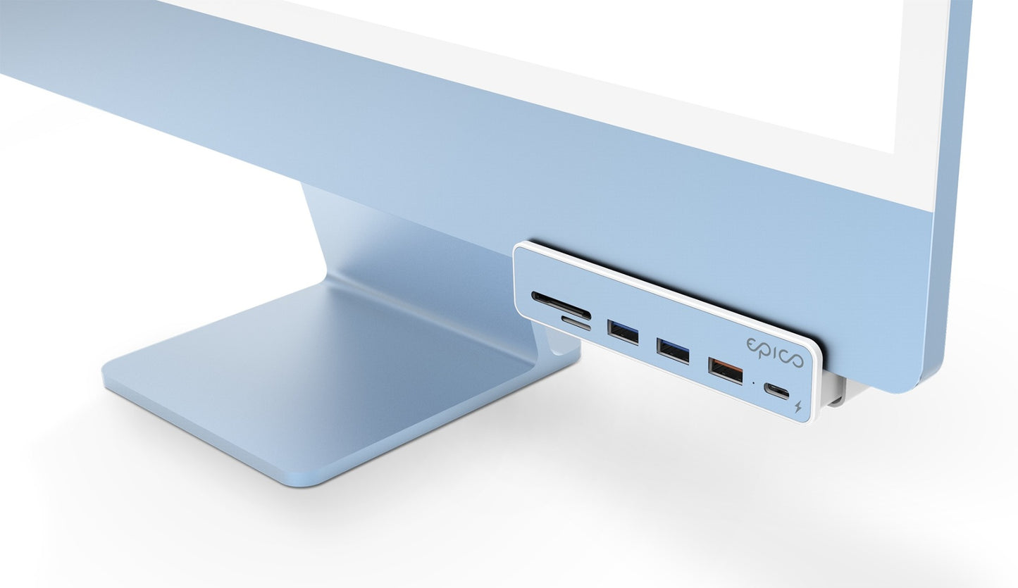 USB-C Hub 7v1 pro Apple iMac Epico - bílý - iSTYLE CZ