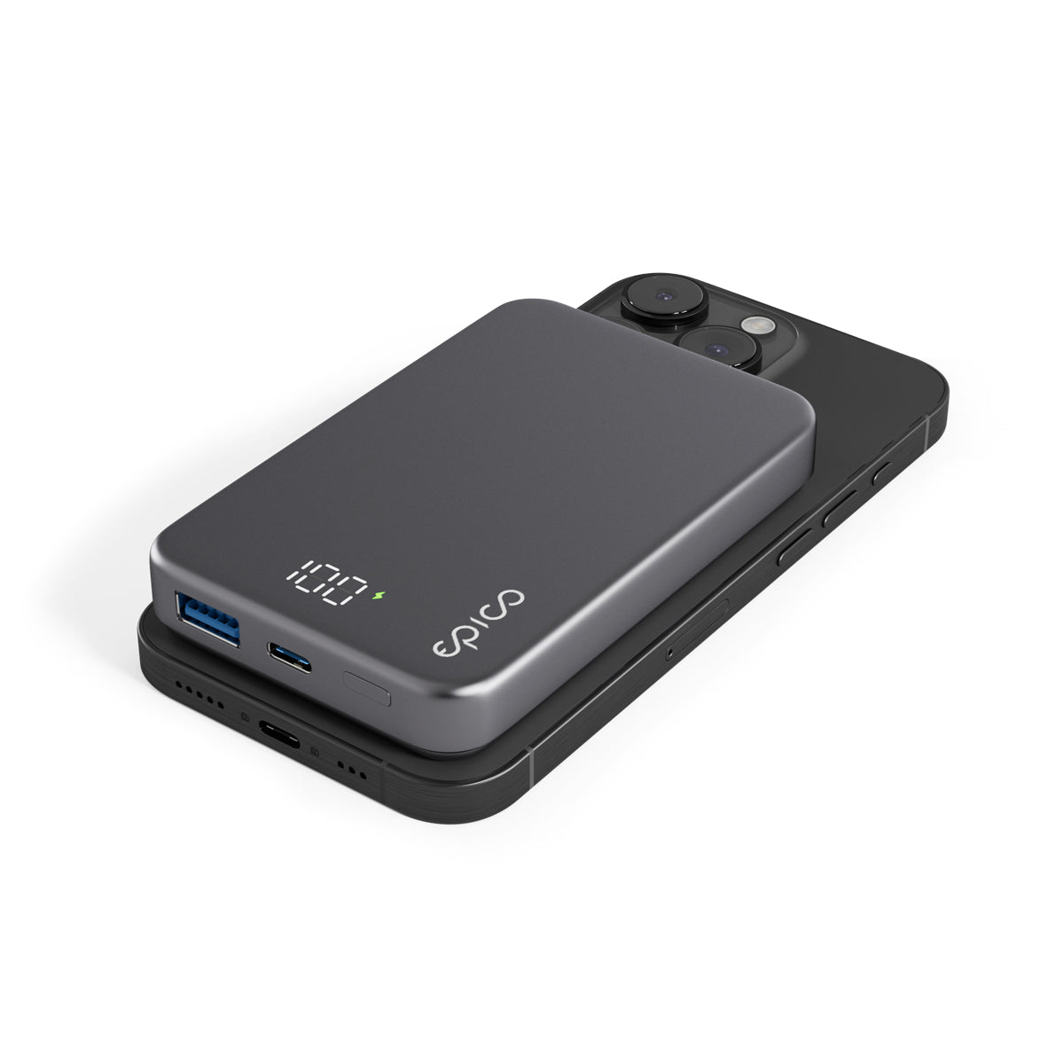Hliníková powerbanka Epico Mag+ 10 000 mAh - vesmírně šedá - iSTYLE CZ